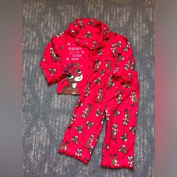 Rudolph the Red Nosed Reindeer Pajama bundle size 2T/3T - Picture 6 of 12
